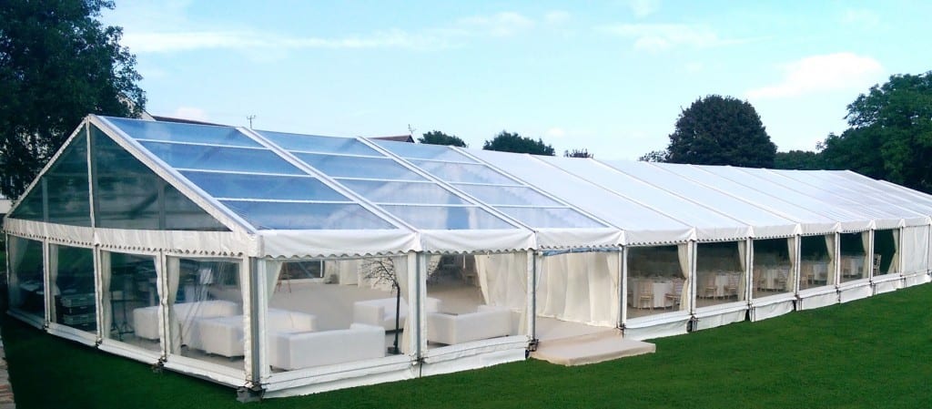 clear roof marquee hire